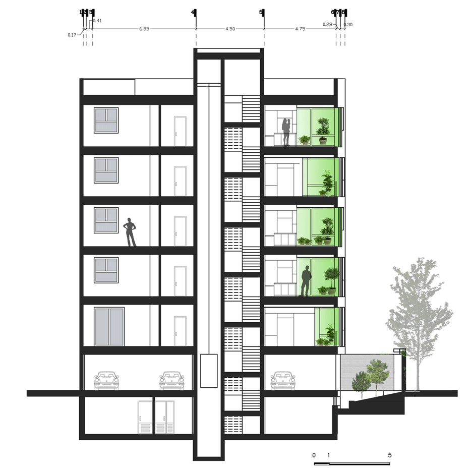 Andarzgoo residential building by Ayeneh Office