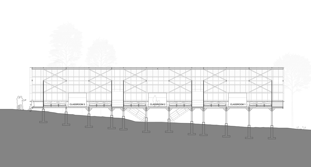 Baan Huay Sarn Yaw School by Vin Varavarn Architects