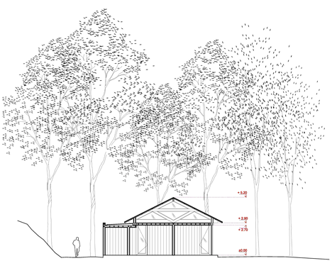 Barn al lake Ranco by Estudio Valdes Arquitectos