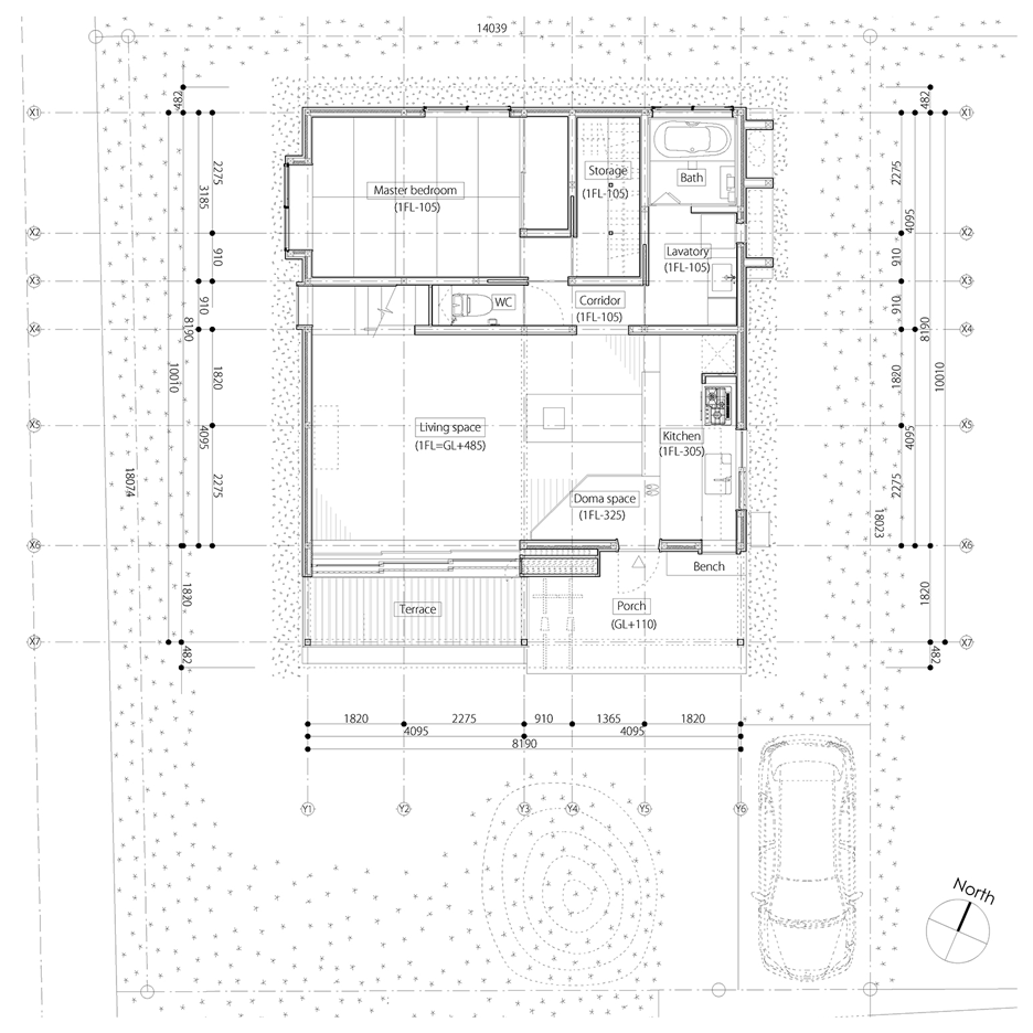 Gabled roof Kawagoe by Tailored Design Lab