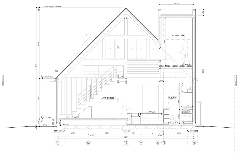 Gabled roof Kawagoe by Tailored Design Lab