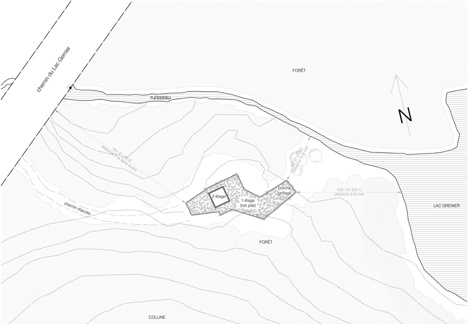 House on Lac Grenier by Paul Bernier