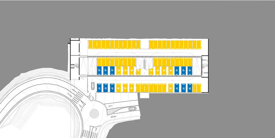 Maternity and oncology ward car park in A Coruna, Spain by Diaz & Diaz Arquitectos
