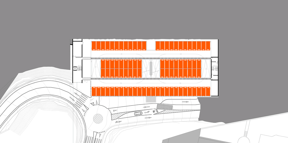 Maternity and oncology ward car park in A Coruna, Spain by Diaz & Diaz Arquitectos