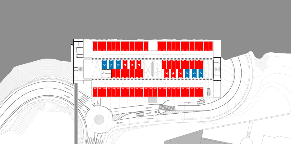 Maternity and oncology ward car park in A Coruna, Spain by Diaz & Diaz Arquitectos