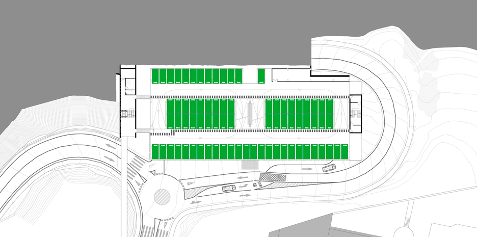 Maternity and oncology ward car park in A Coruna, Spain by Diaz & Diaz Arquitectos