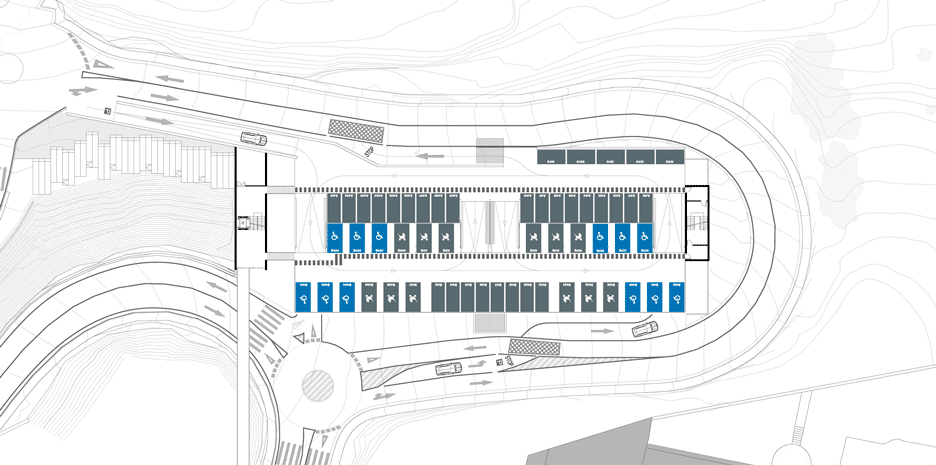 Maternity and oncology ward car park in A Coruna, Spain by Diaz & Diaz Arquitectos