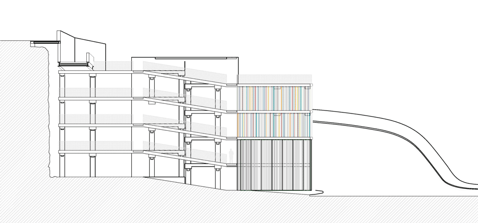 Maternity and oncology ward car park in A Coruna, Spain by Diaz & Diaz Arquitectos
