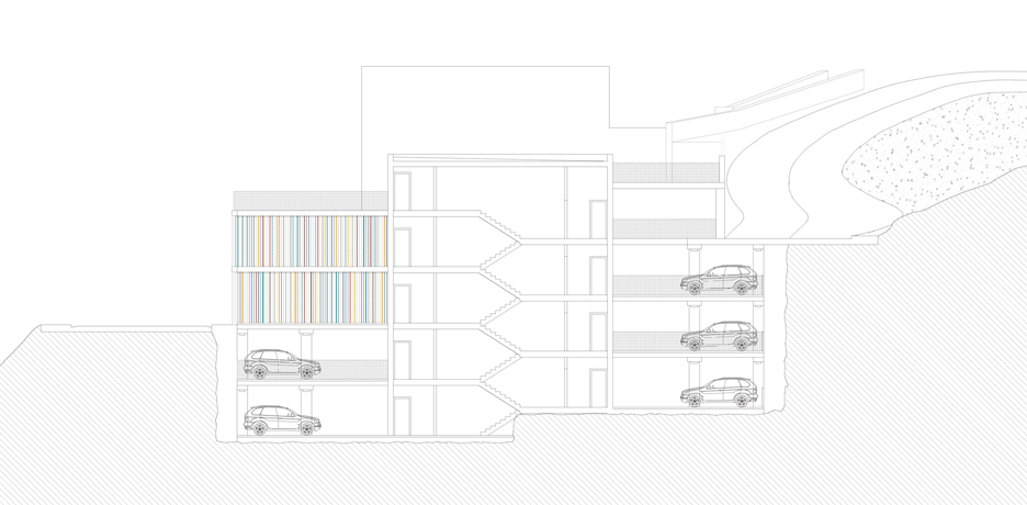Maternity and oncology ward car park in A Coruna, Spain by Diaz & Diaz Arquitectos
