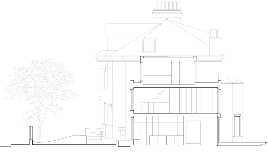 House extension on Coolhurst Road by Alexander Martin Architects