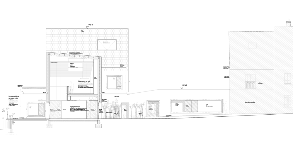 Helderly Hall in Bievres by Marchi Architectes