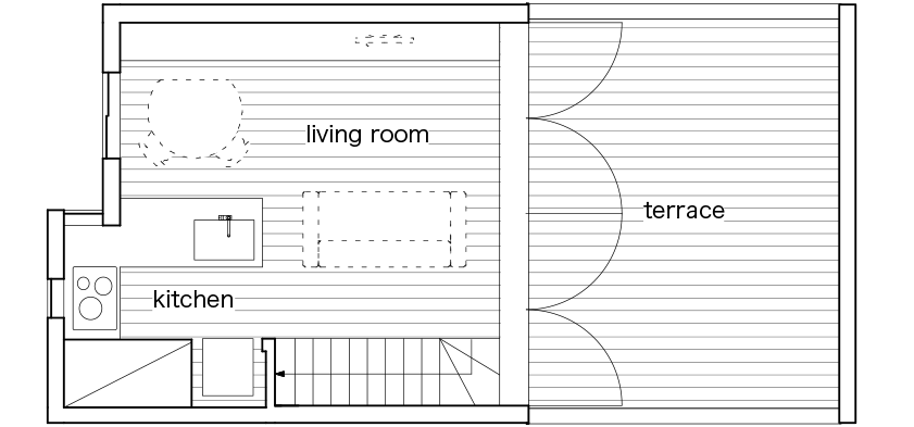 Little House Big Terrace by Takuro Yamamoto