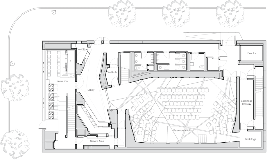 National Sawdust music hall by Bureau V in Brooklyn