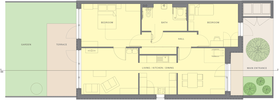 Ravens way housing by Bell Phillips Architects