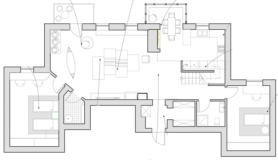 Apartment with a slide by KI Design Studio
