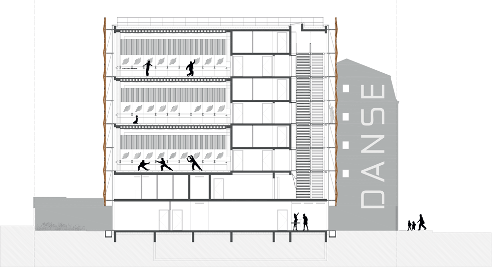 Dance School in Paris by Lankry Architects