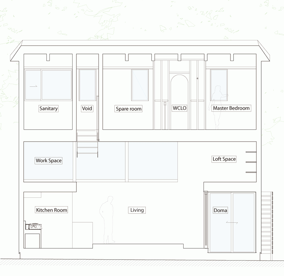 House to catch the tree by Takeru Shoji Architects