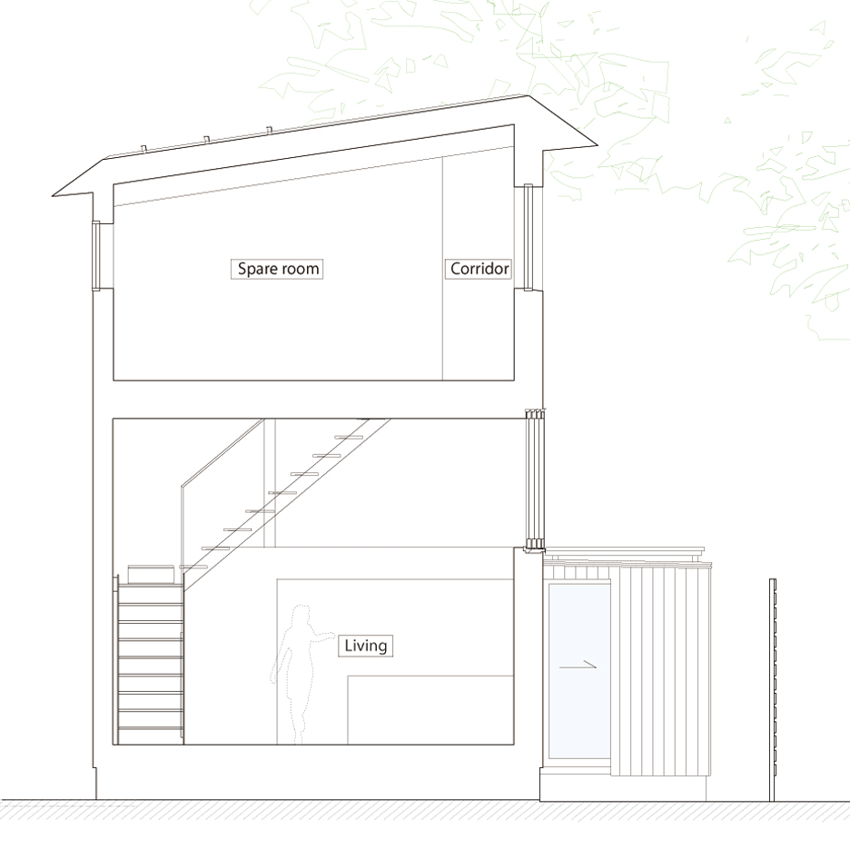 House to catch the tree by Takeru Shoji Architects