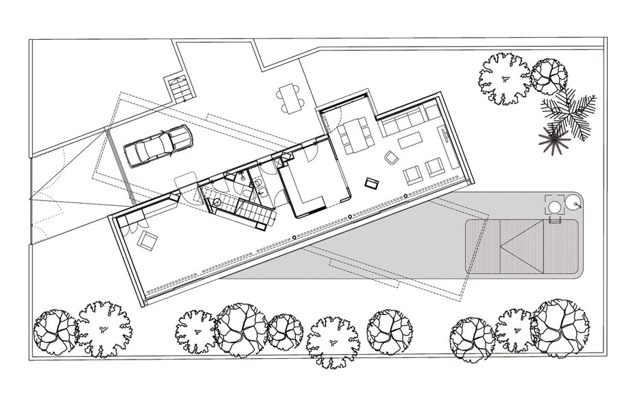 Crossed House by Clavel Arquitectos in Murcia, Spain