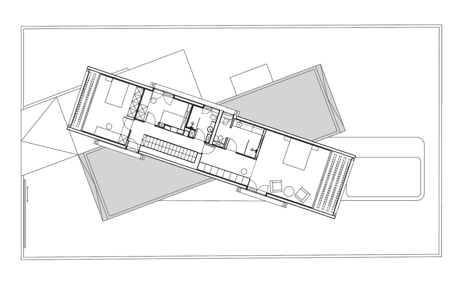 Crossed House by Clavel Arquitectos in Murcia, Spain