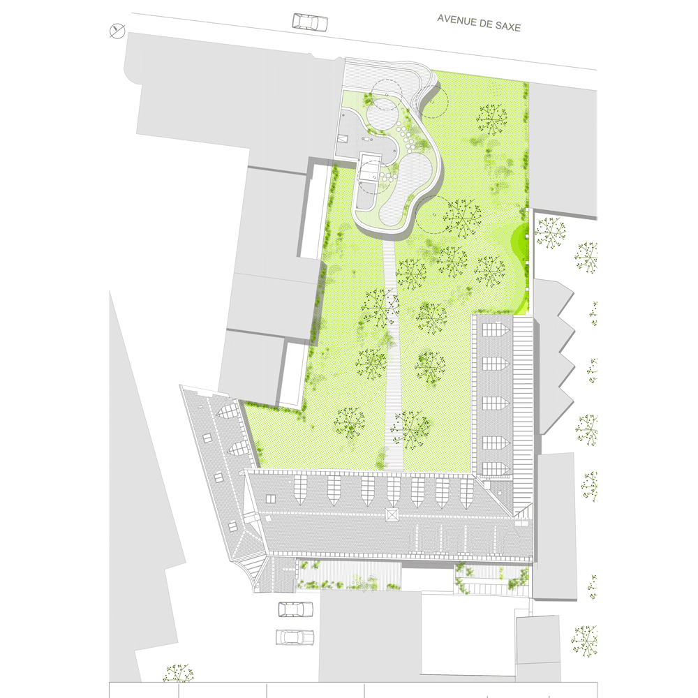 Villa Saxe in Paris by ECDM