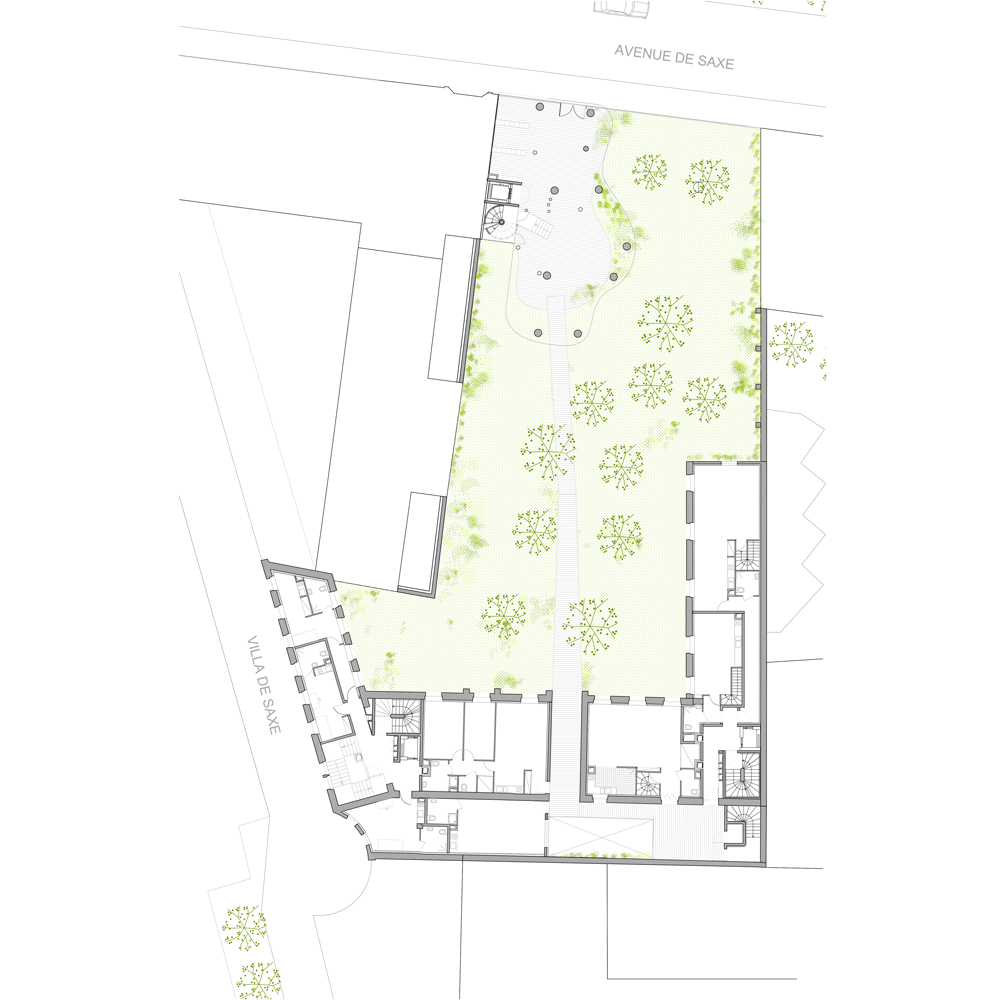 Villa Saxe in Paris by ECDM