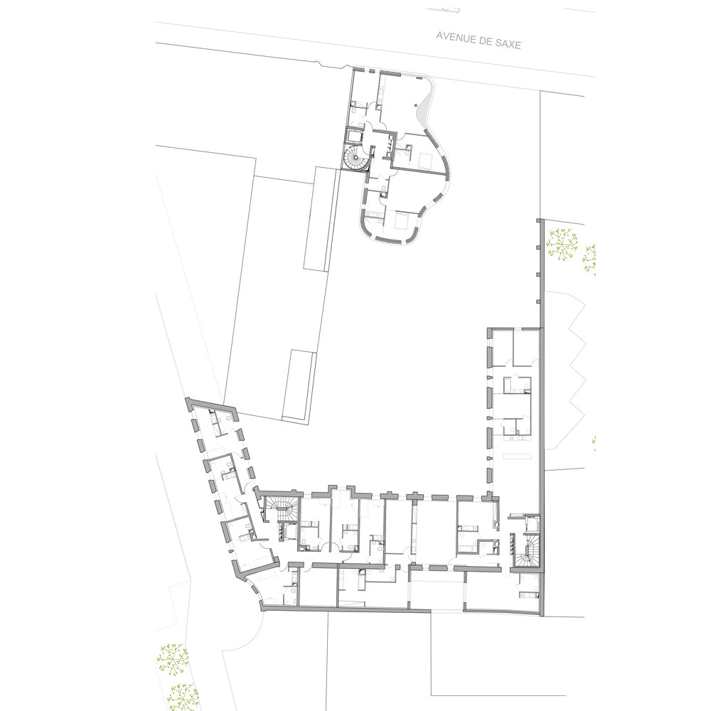 Villa Saxe in Paris by ECDM