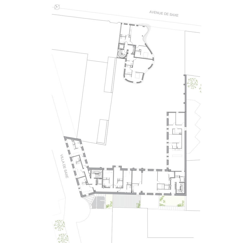 Villa Saxe in Paris by ECDM