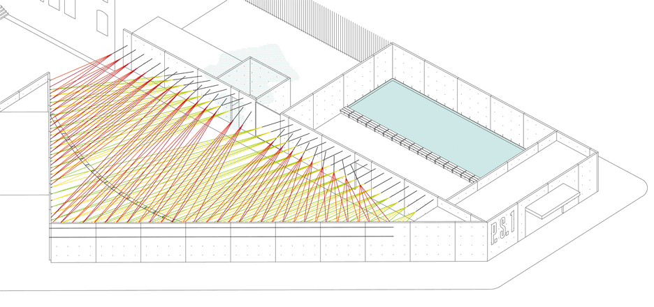 Cloud of ropes by Escobedo Soliz Studio
