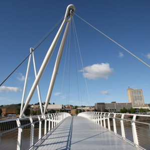 Grimshaw footbridge opens in Newport