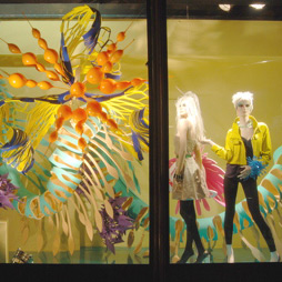 RCA graduates in Harvey Nichols windows