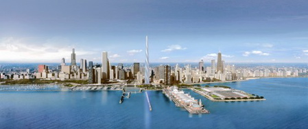 Santiago Calatrava designs for the Chicago Spire