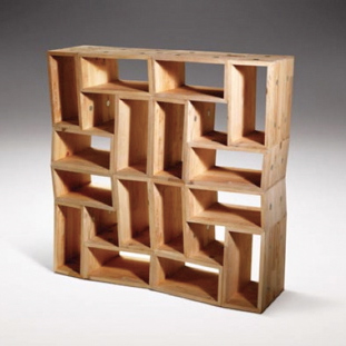 Slant shelving by Haldane Martin