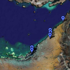 Dezeen map of architecture in the Gulf
