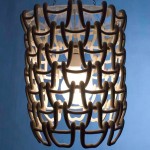 Slip-cast link light by Sarah Moucher