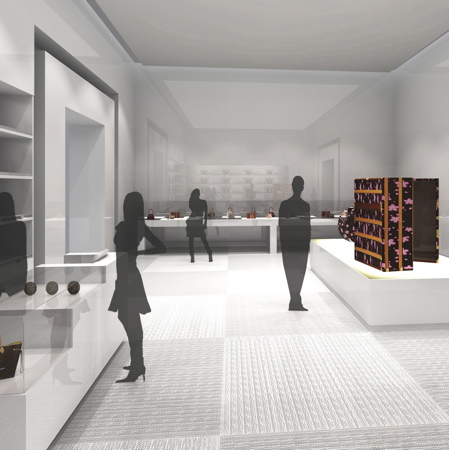 Louis Vuitton “fleeting store” at MOCA by Jean Marc Gady