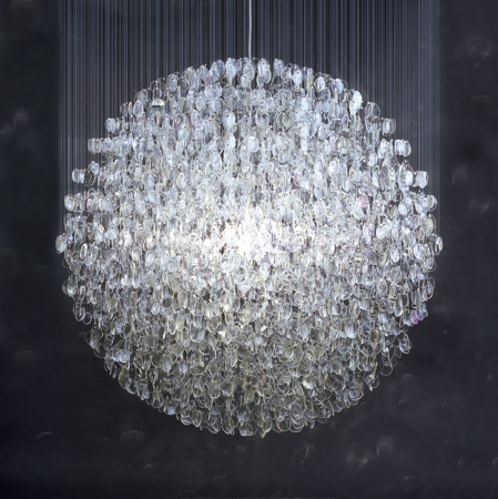 Optical chandelier by Stuart Haygarth