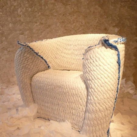 Tokujin Yoshioka’s Panna Chair installation at Moroso in New York