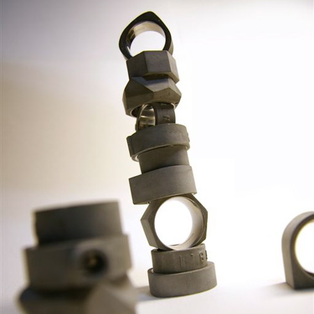 Concrete Ring Series by 22designstudio