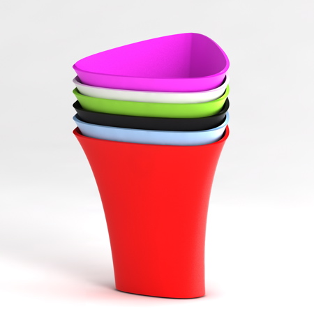 Corner Bin by Kitman Keung