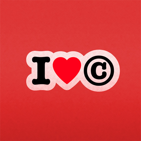 I Love Copyright by e-glue