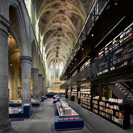 A shop in a church by Merkx + Girod Architecten