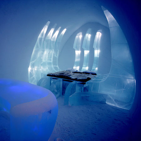 Ben Rousseau at the Ice Hotel