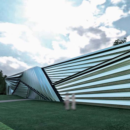 Eli and Edythe Broad Art Museum by Zaha Hadid