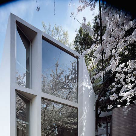 63.02° house by Schemata Architecture Office (with cherry blossom)