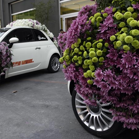 Flower Cars in Milan