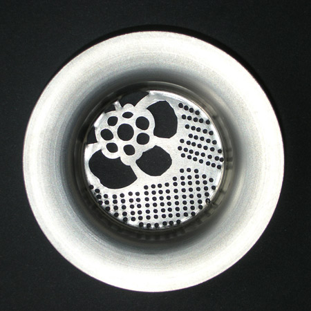 Metal Lace drain by Joana Meroz