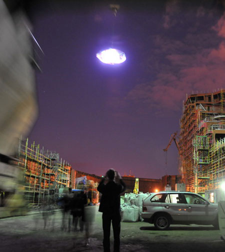 UFO over Gdansk by Peter Coffin and Cinimod Studio UFO over Gdansk by Peter Coffin and Cinimod Studio