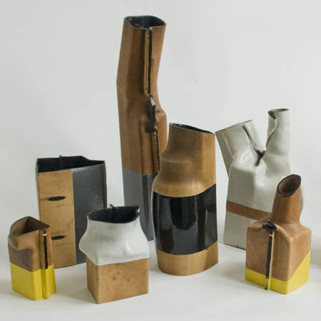 Boiled-leather products by Simon Hasan