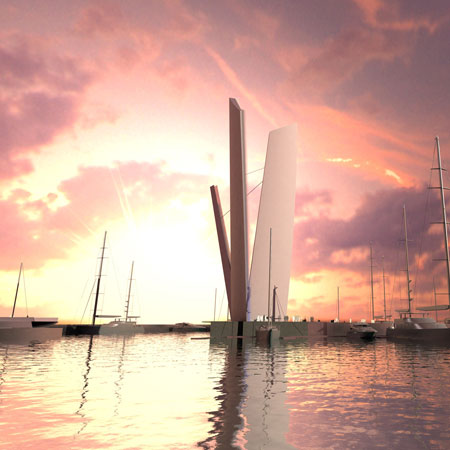 Te Wero Bridge by Denton Corker Marshall